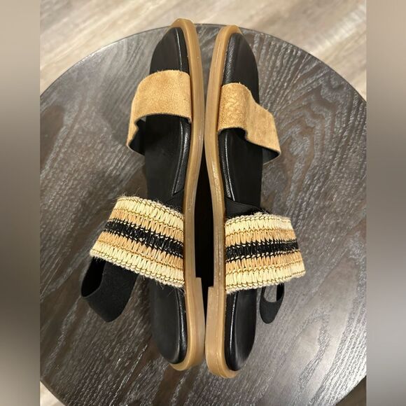 Italian Sling Sandals Leather Sock size 8 - Picture 3 of 6